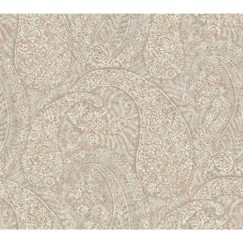 Papier peint cachemire Kashmir Dreams, Rose