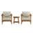 3-Piece Scandinavian Outdoor Bistro Set