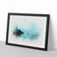 Boat in Hallstatt Austria in Abstract - Picture Frame Graphic Art Print-55679472-55679470