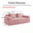 Loveseat with Throw Pillows and Deep Seat-839436866