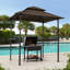 Pavillon de jardin permanent en métal L x P 4 po. Pavillon de jardin en acier pour barbecue-1269535895