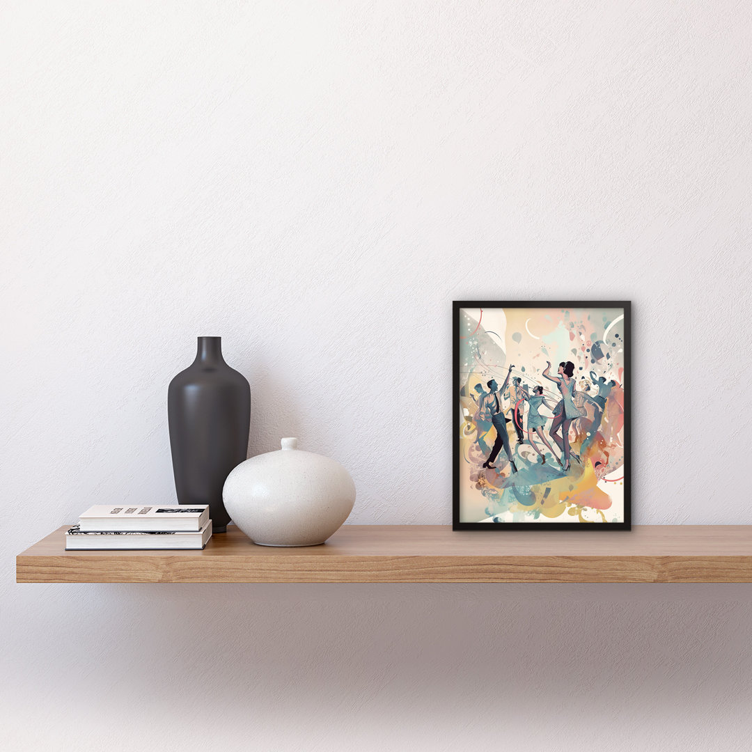 People Dancing To Music On The Dancefloor - Single Picture Frame Print