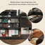 Coiffeuse simple en bois massif de 39,37 po avec miroir rabattable-811800851