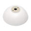 Lavabo-vasque rond en porcelaine vitrifiée blanche de 40,6 cm (16 po), à poser sur un comptoir, avec bonde de 4,4 cm (1,75 po).