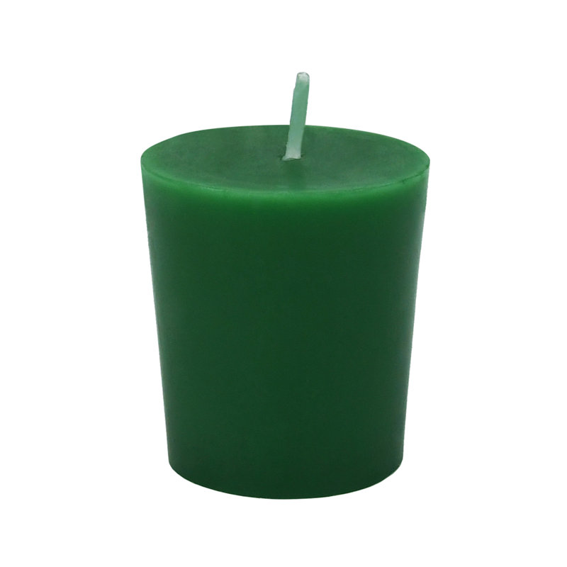 Bougie votive sans parfum Votive, Vert forêt, Ensemble de 12
