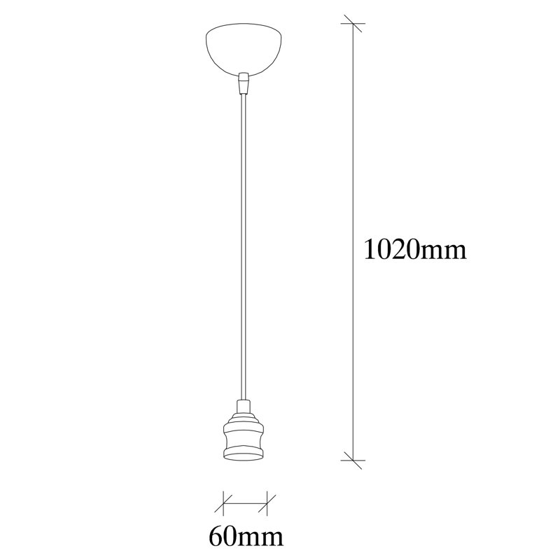 Luminaire suspendu à 1 lumière Faer