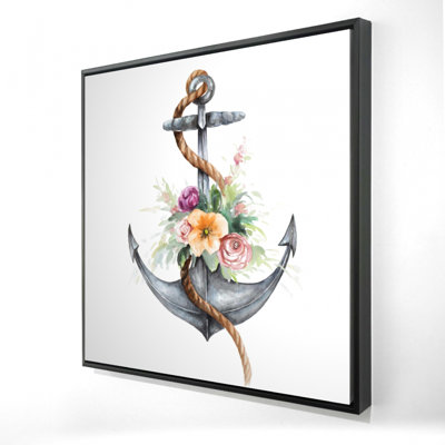 " Boat Anchor With Flowers "