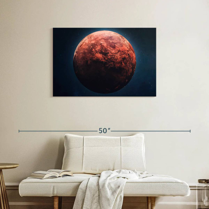 Oberle Red Mars Planet, 24" H x 36" W