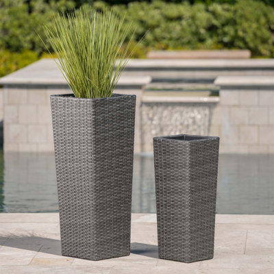 Ensemble de pots à fleurs en rotin polyvalent pour toutes les occasions et tous les styles de décoration