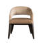 Lawson Upholstred Dining Chair Golden Latte Toasted Butterscotch Fabric Medium Cinder Wood Finish