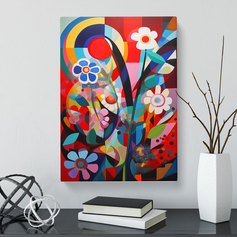 Constructivism Flowers Vol.6 - Wrapped Canvas, 50cm H x 35cm W x 3cm D