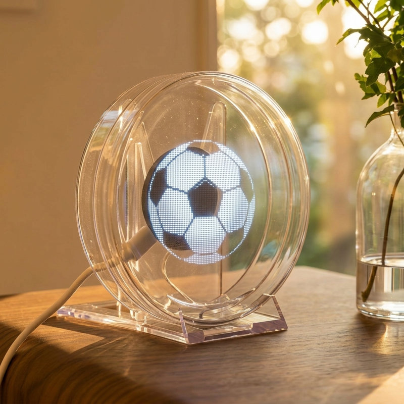 3D Desktop Custom Holographic Display with Round Acrylic Shade
