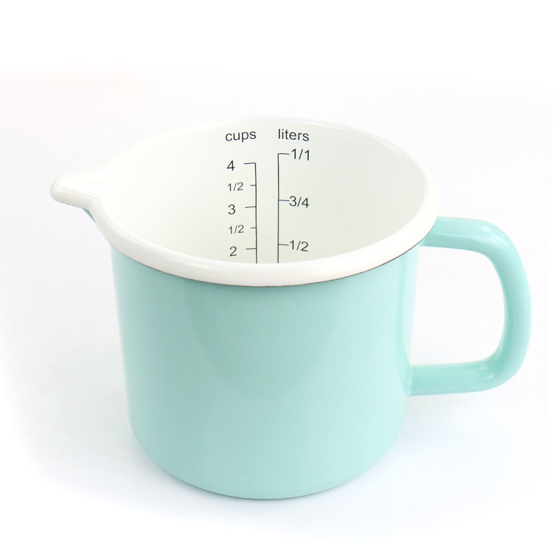Tasse à mesurer en acier émaillé 2,5 tasses Martha Stewart, Turquoise
