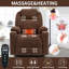 Fauteuil inclinable électrique avec massage en métal et bois