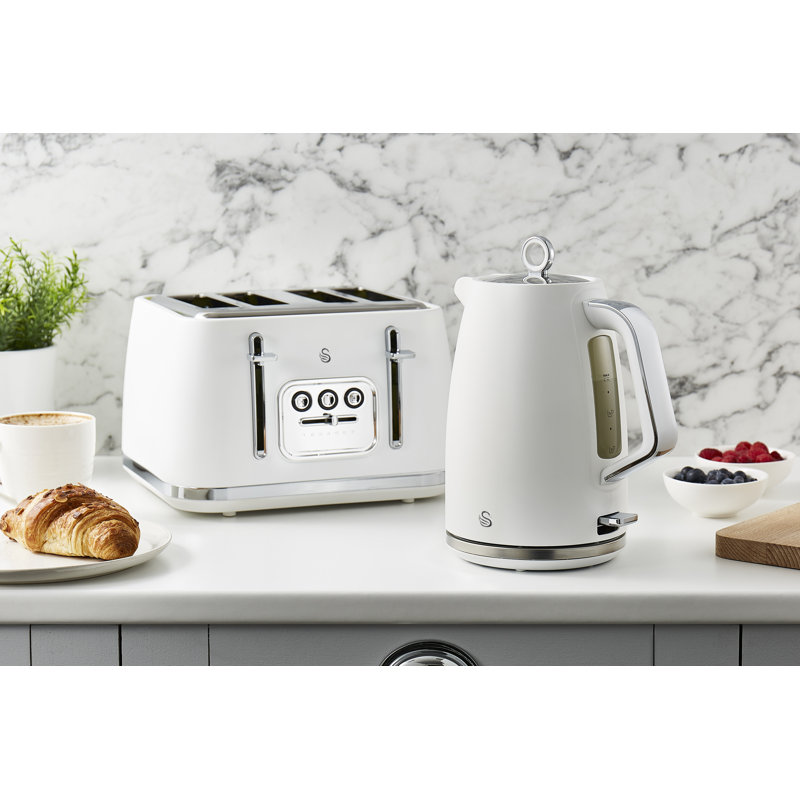 Swan Serenity 1.7L Electric Tea Kettle & 4 Slice Toaster