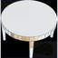 Table basse ronde Sliver Starburst pour salon - peu encombrante, facile à nettoyer et moderne