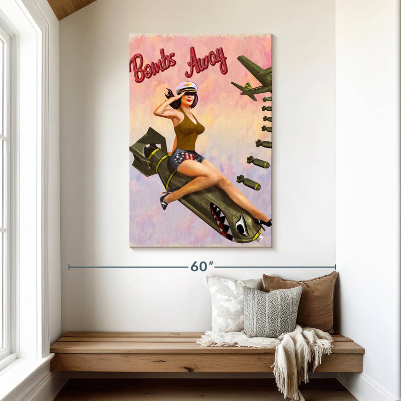 Mait Bombs Away, 48" H x 32" W