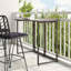 Folding Garden Table 90X51x75 Cm Poly Rattan-1585067373