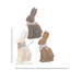 Lapin chocolat avec nœud 4 po 3