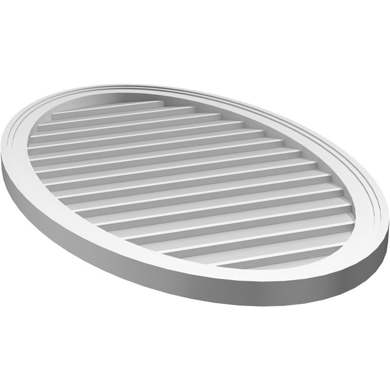 Vent à pignon vertical en uréthane non-fonctionnel, H 42 po x l 24 po x P 1,5 po