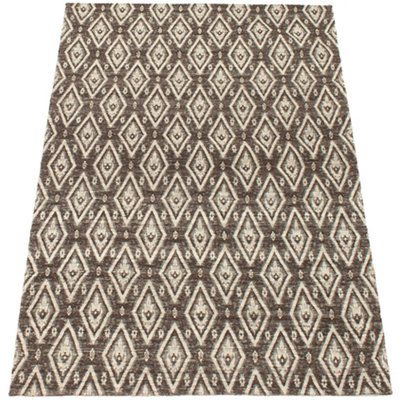 Aberdash Chenille Geometric Indoor Rug