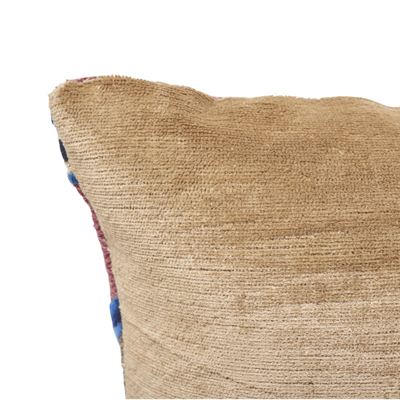 Temara Embroidered Pillow, Pomegranate, 22" x 22"