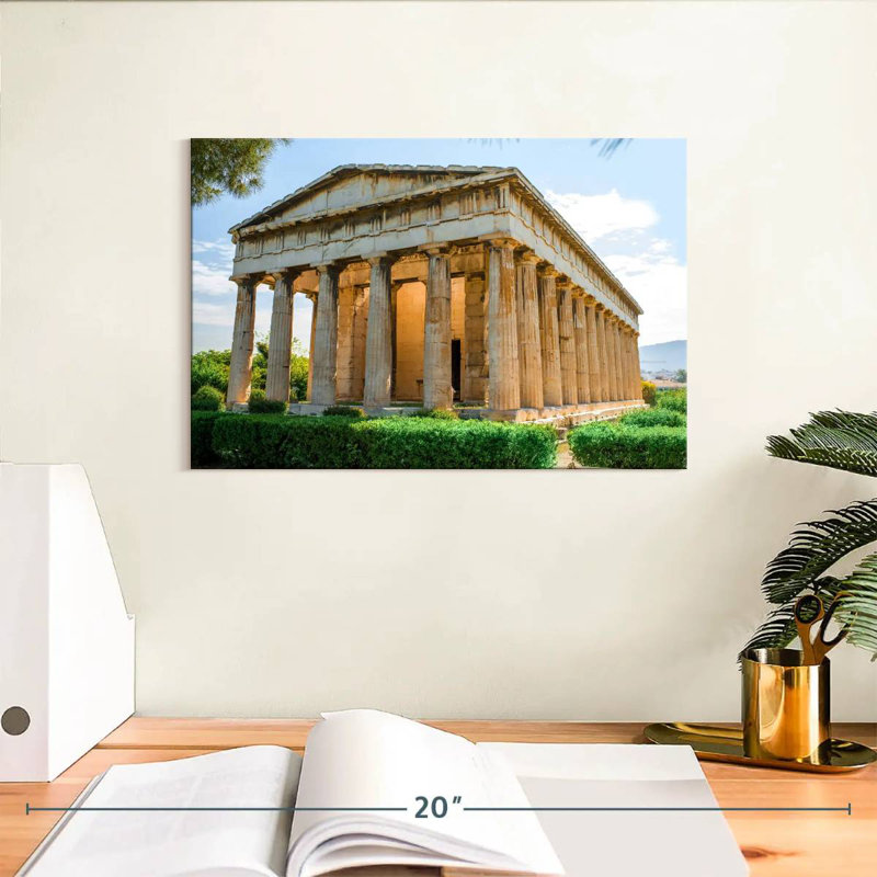 Temple d'Héphaïstos, H 8 po x l 12 po