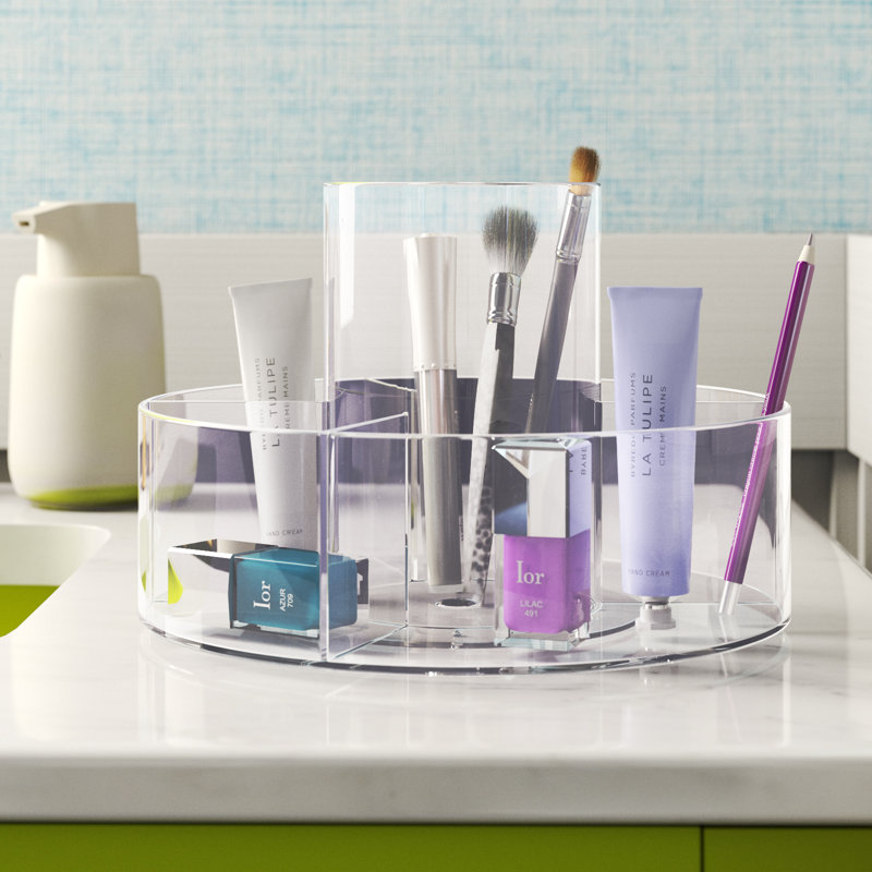 Wayfair Basics® Aldora 5-Compartment 360 Degree Rotating Countertop Organizer Storage