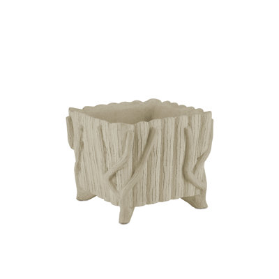 Jardinière en faux bois - Jardinière carrée - Portland, Faux bois