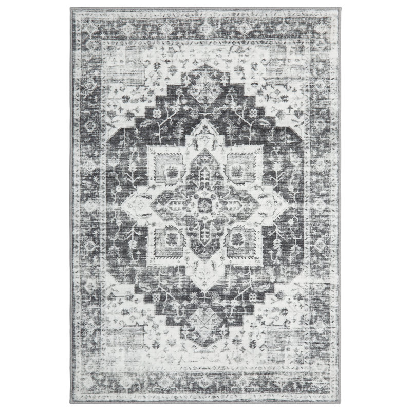 Tapis lavable Keyona avec envers antidérapant, Rectangle 9 pi x 12 pi