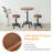 Guyden 2 - Person Solid Wood Top Pedestal Dining Set-151682248