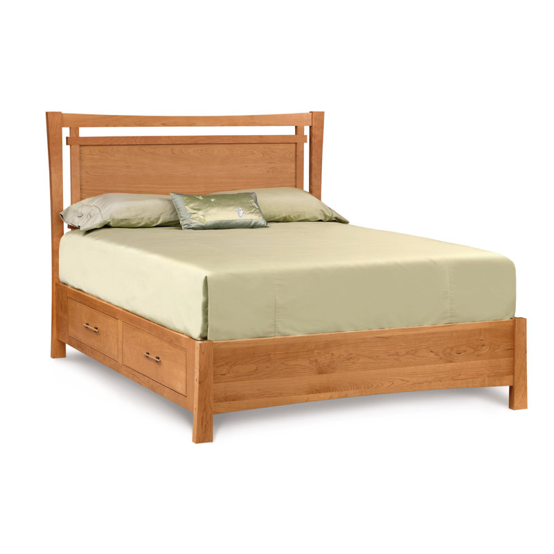 Monterey Solid Wood Bed, Natural Cherry, Queen