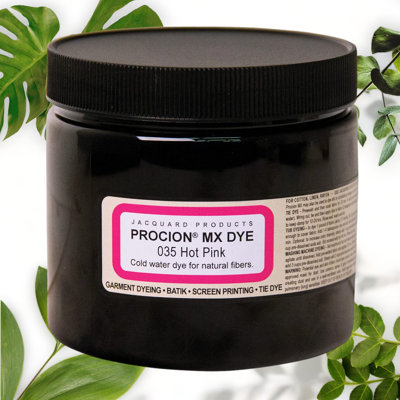 Hot Pink Procion MX Dye 8 Oz for Fabric Dyeing