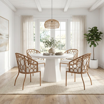 5 - Piece Extendable Solid Wood Dining Set