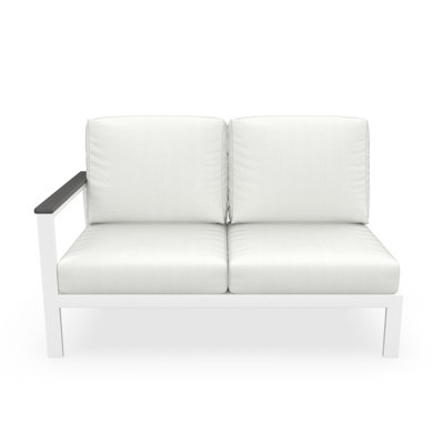 Outdoor Patio Sectional Loveseat With Sunbrella Cushions by Birch Lane
