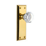 Grandeur Fifth Avenue Plate Privacy with Chambord Crystal Door Knob