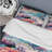 Blue And Pink Nomad Landscape Polyester Box Stitch Abstract Duvet Cover Set-1079926677