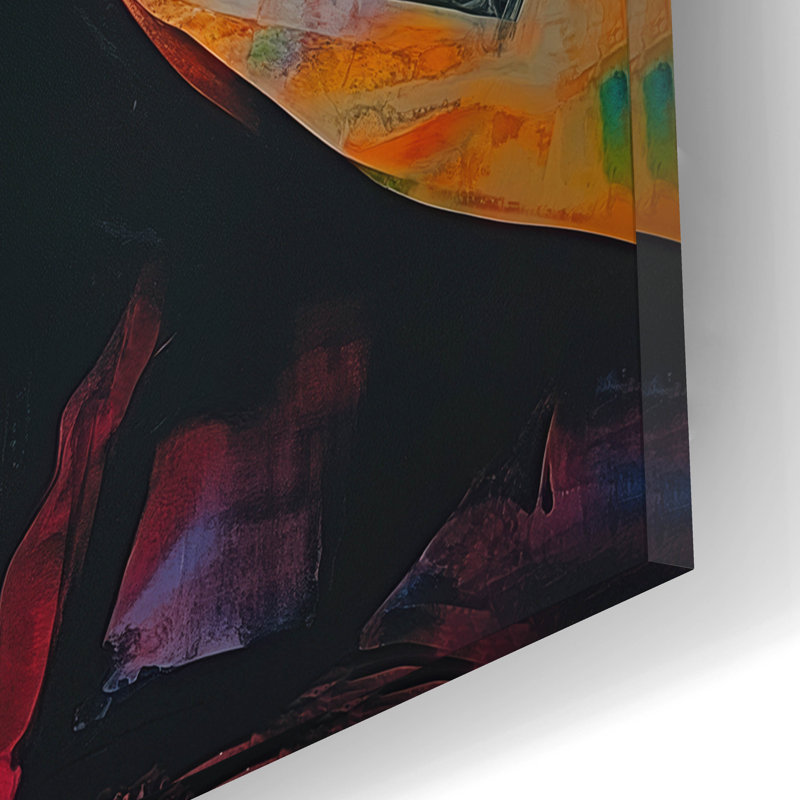 «Cool Benjamin» par Rich Monet, art mural en verre acrylique, H 12 po x l 12 po x P 0,13 po