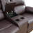 Brown Vegan Leather Manual Recling Loveseat-137802273