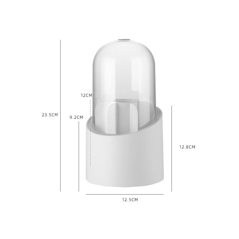 Ensemble de rangement pour maquillage (6 pièces), Blanc
