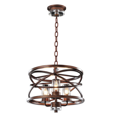 Eternity 3-Light Drum Chandelier