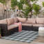 Blannie Chequered Machine Tufted Area Rug-1668446181
