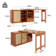 360° Expandable Rotating Bar Table With Storage Cabinet