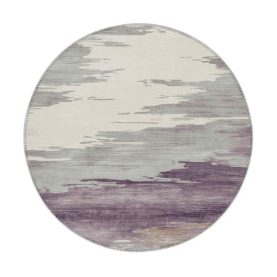 Tapis intérieur et extérieur gris Watercolor