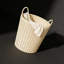 Panier à linge 34 cm, 2 pièces, grande capacité, tissé à la main avec une large ouverture pour un accès facile, durable et lavable pour le rangement de la chambre à coucher, de la salle de bain et du salon-626522219