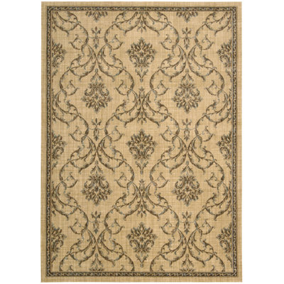 Tapis beige en laine Ryding