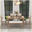 Classic and Traditional Style 6 - Piece Dining Set with 4 Upholstered Chairs and Bench-556771362-556771365-556771364