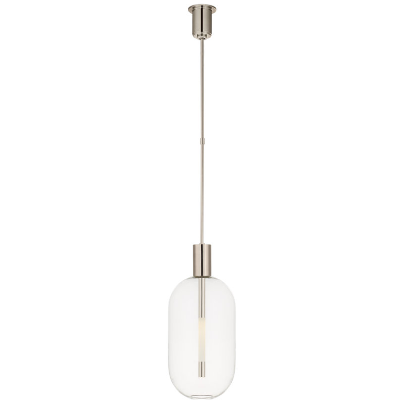 Kelly Wearstler Nye Tall Pendant, Polished Nickel