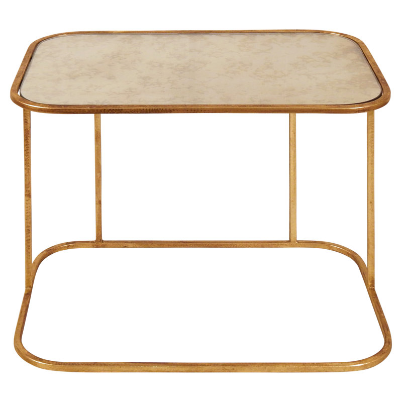 Hilton Mirrored Frame End Table