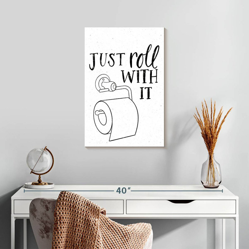 Tergel Bathroom Puns, 24" H x 16" W